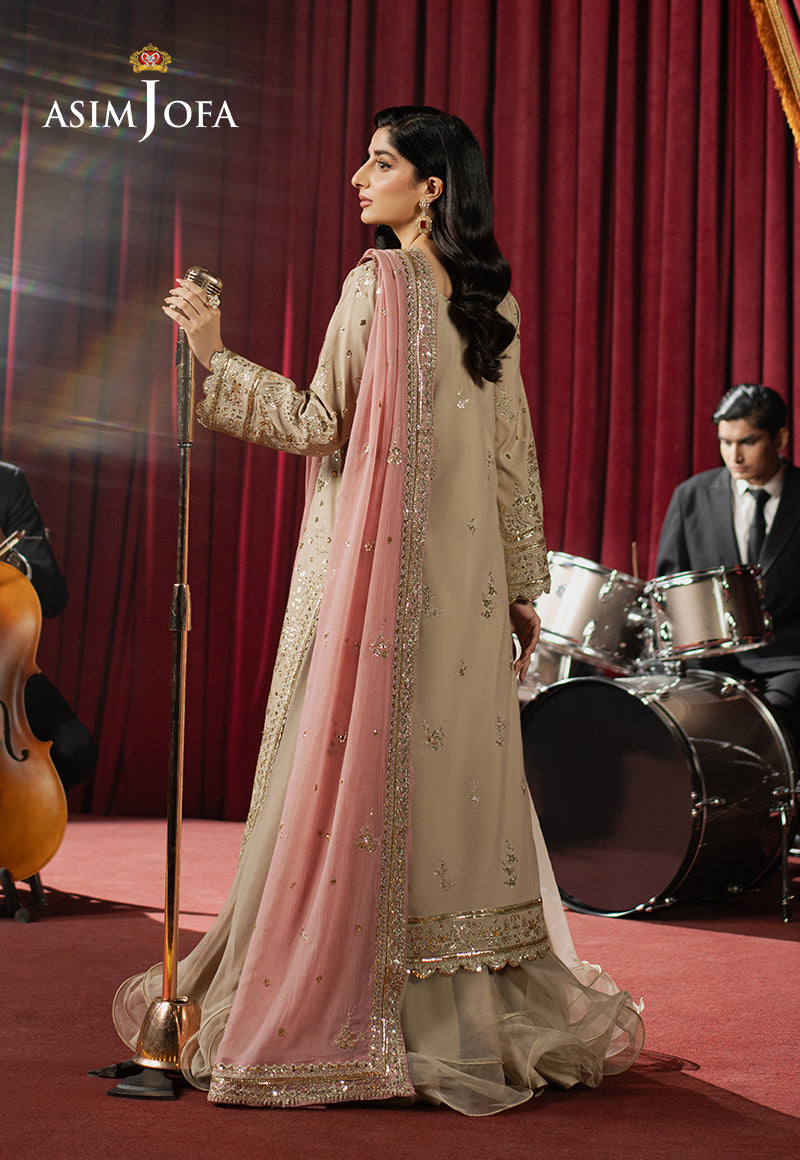 AJPF-24 EMBROIDERED SPUN RAW SILK 3 PCS