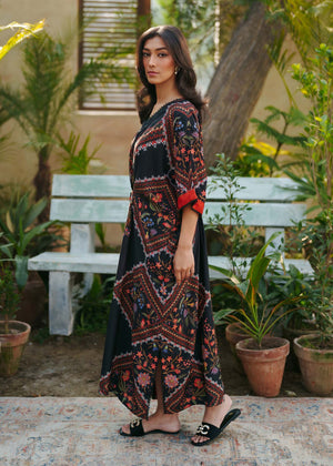 Kaftan with slits Straight trouser CRP25-04