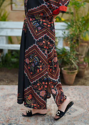 Kaftan with slits Straight trouser CRP25-04