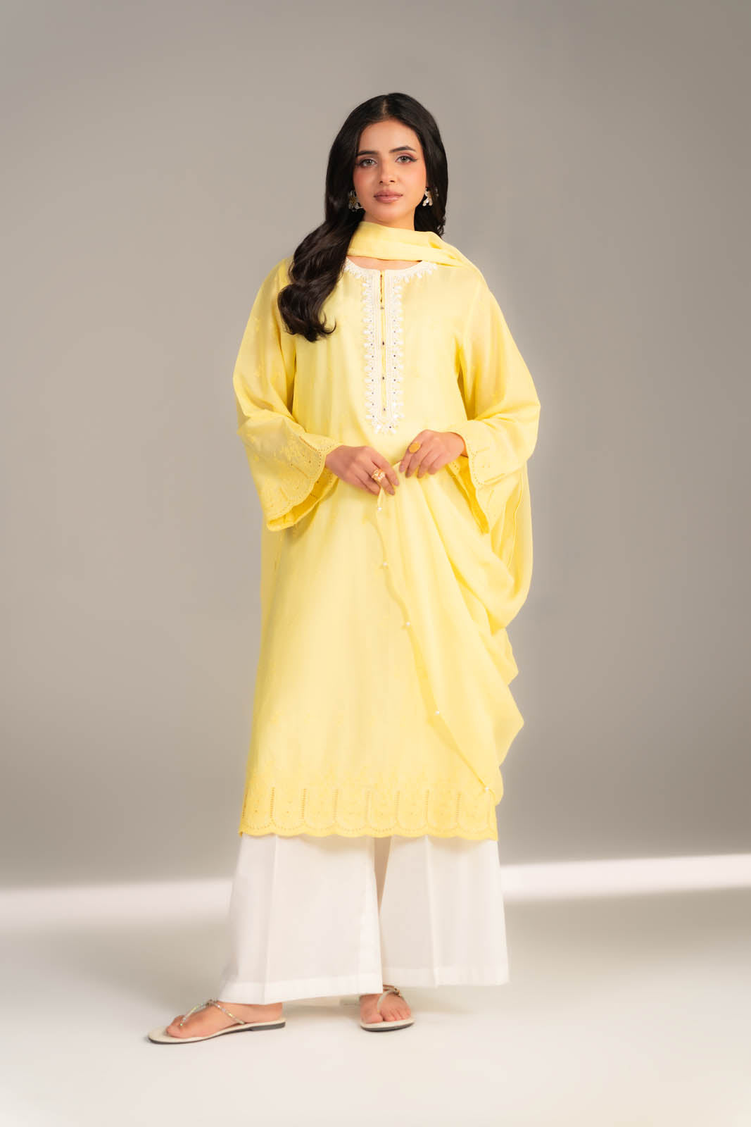 2 Piece Lawn Embroidered Suit (CS0457)