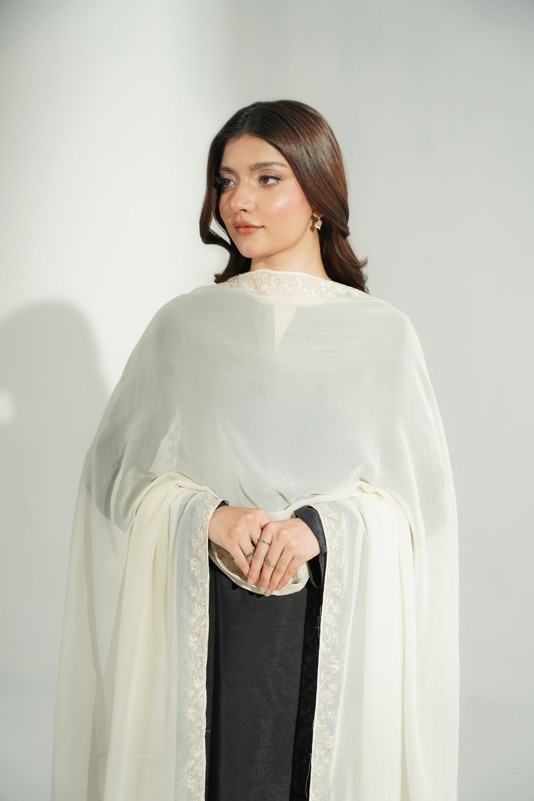 1 Piece Chiffon Embroidered Dupatta (FD0124)