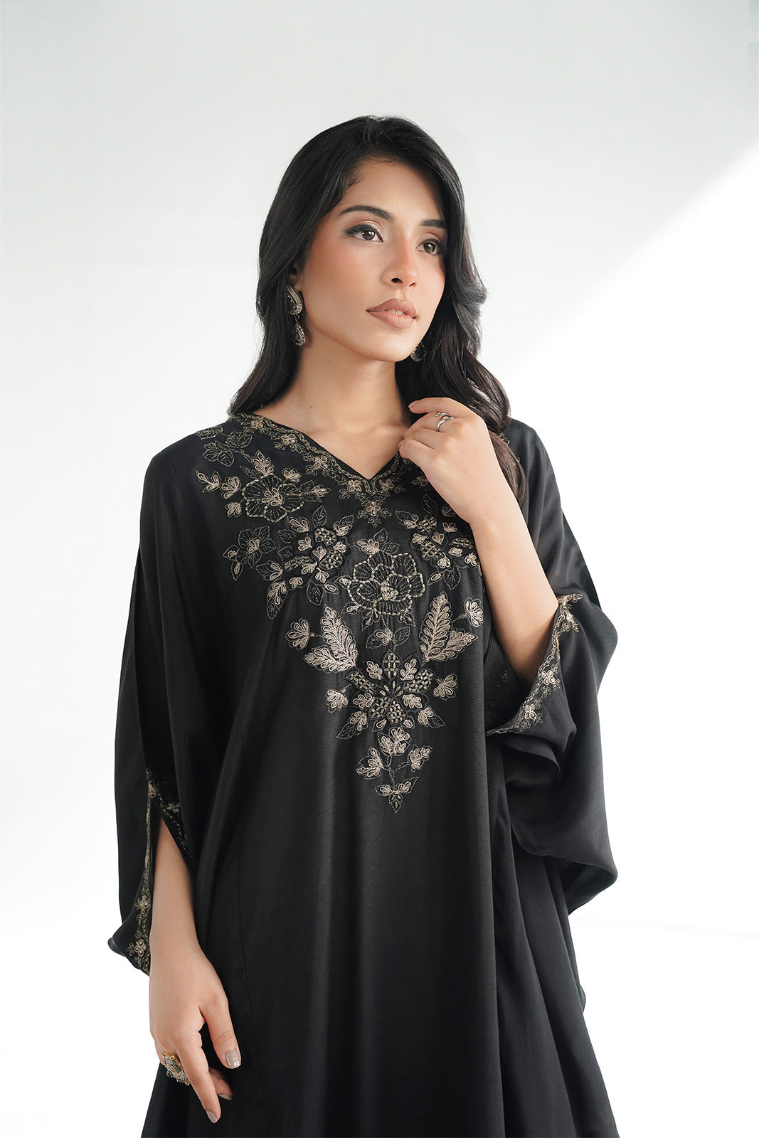 2 Piece Raw Silk Embroidered Suit (FS0203)