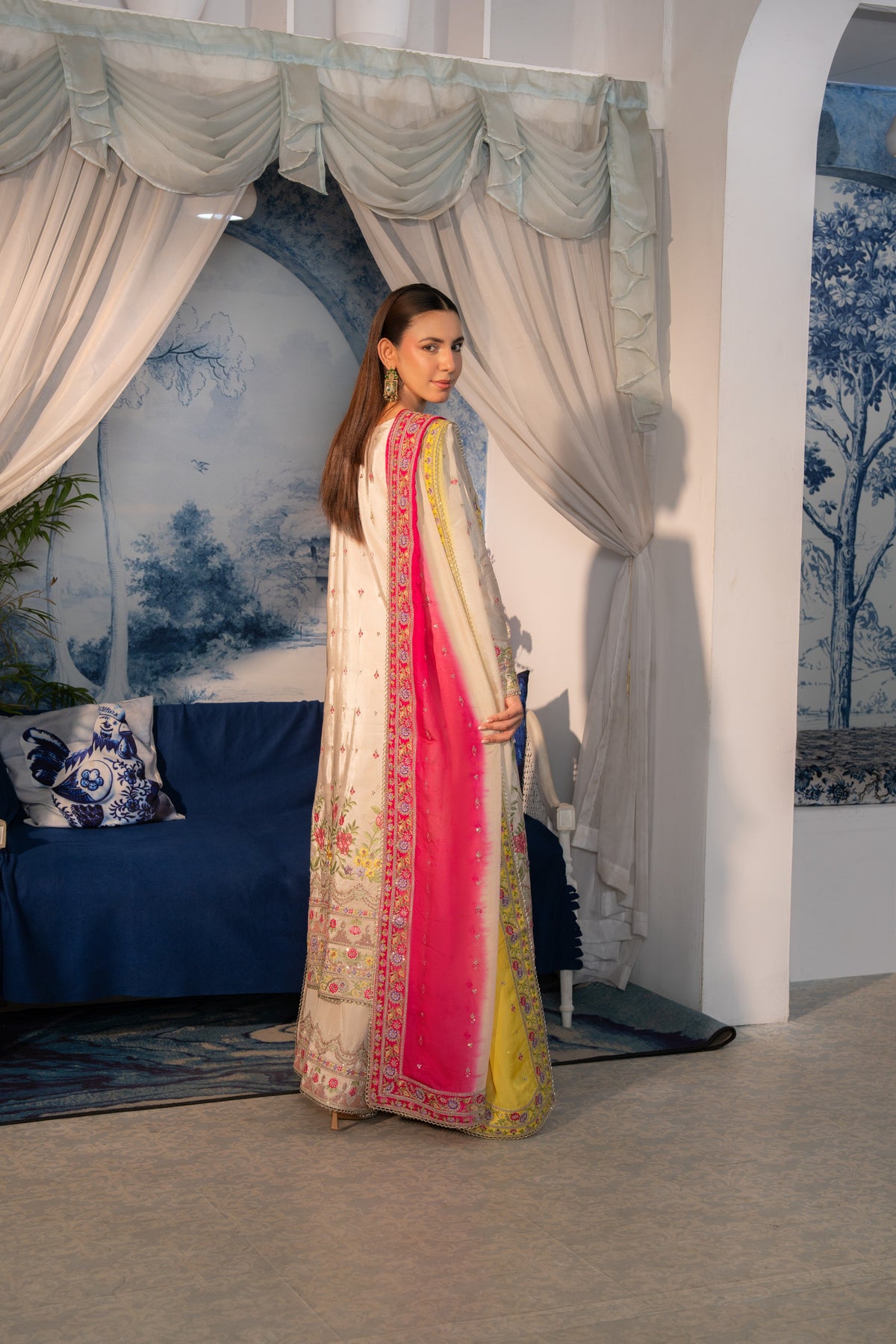 Aneelas Luxury Tussle Silk 3pc [FC-31][Dispatch Time 2 Month]