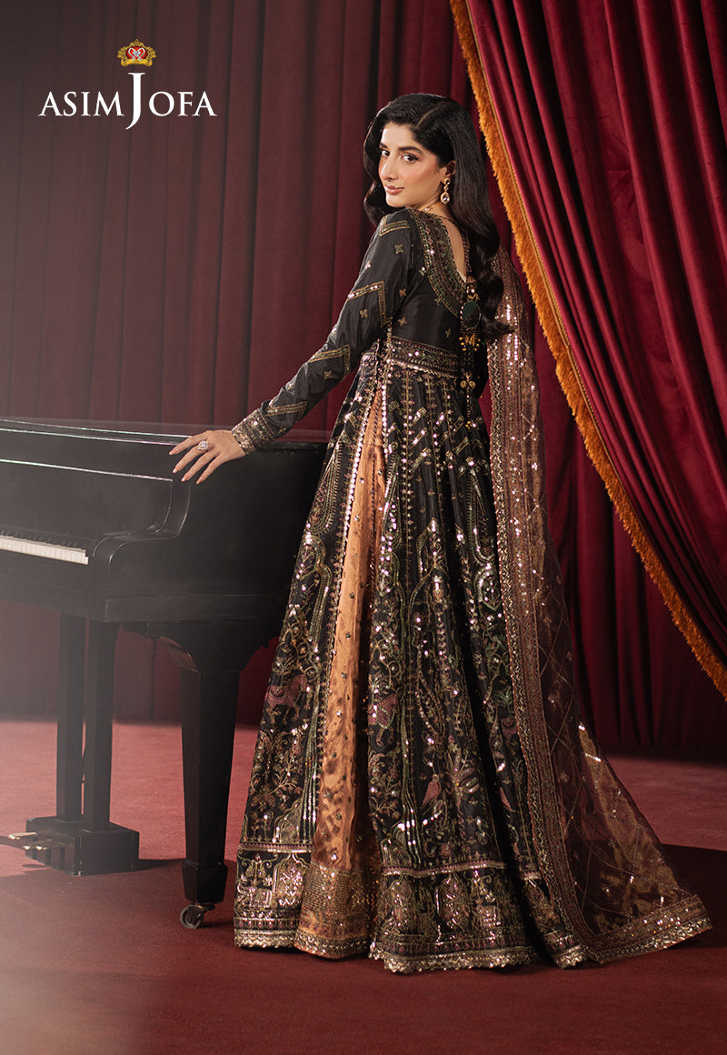 AJPF-38 EMBROIDERED SHIMMER SILK 3 PCS