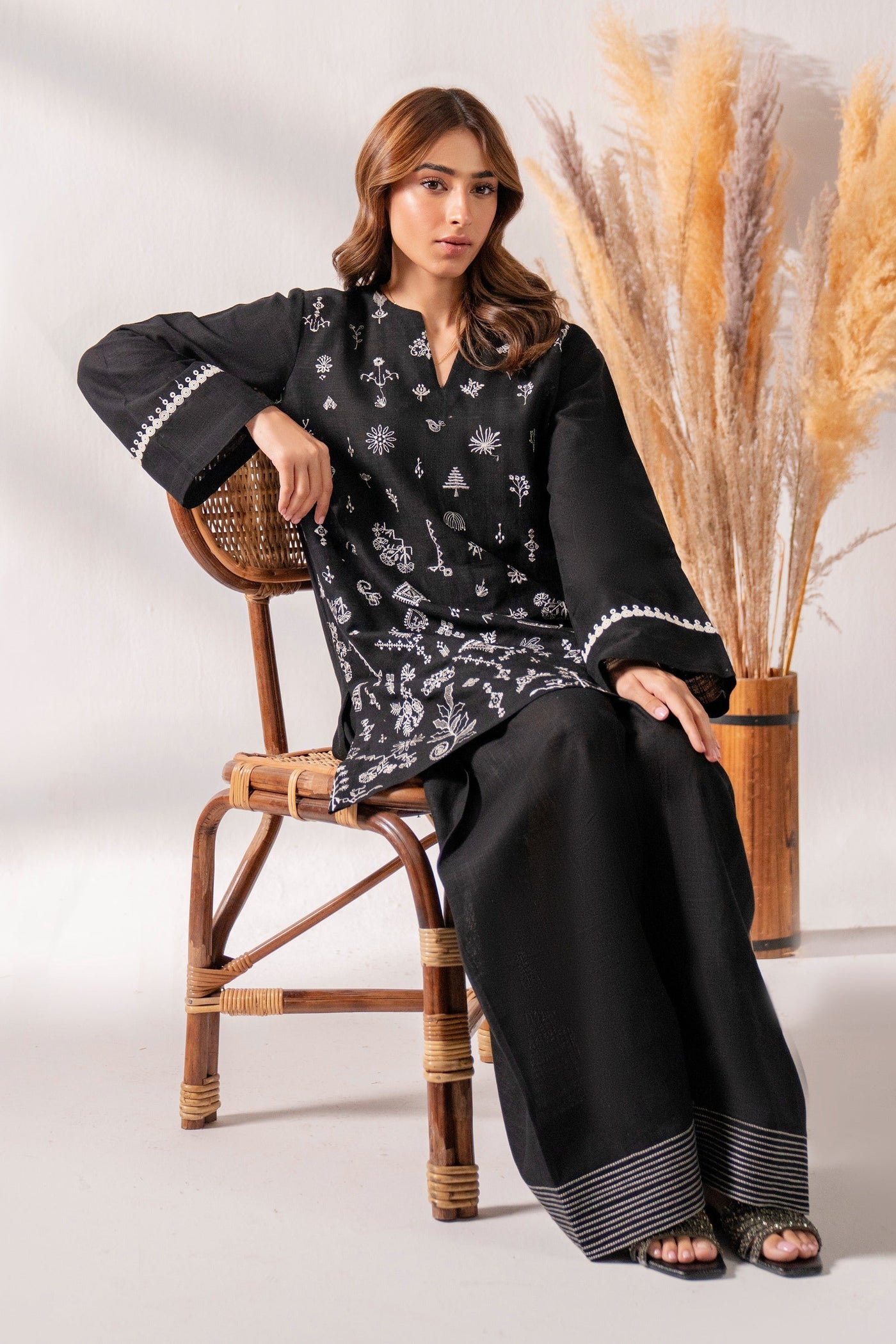 Cevap - 2Pc Embroidered Cotton