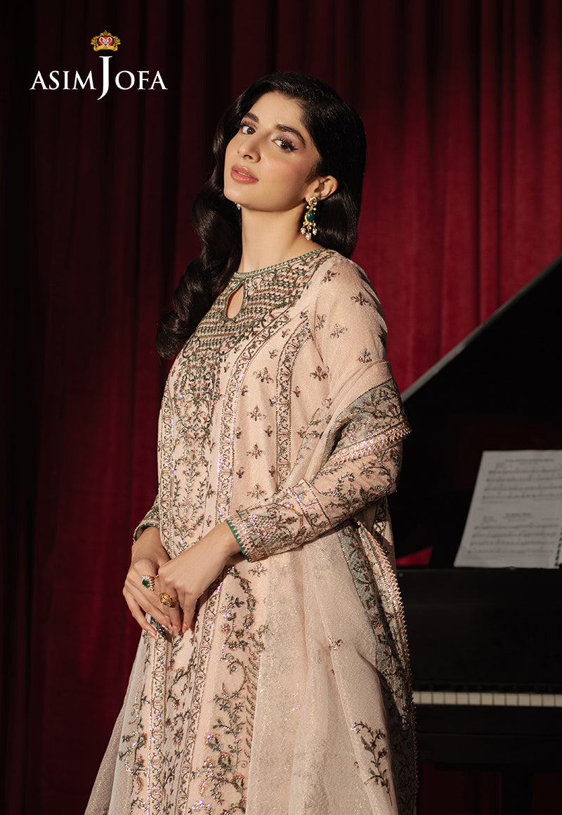Ajpf-33 Embroidered Zari Net Ayudhia 3 Pcs