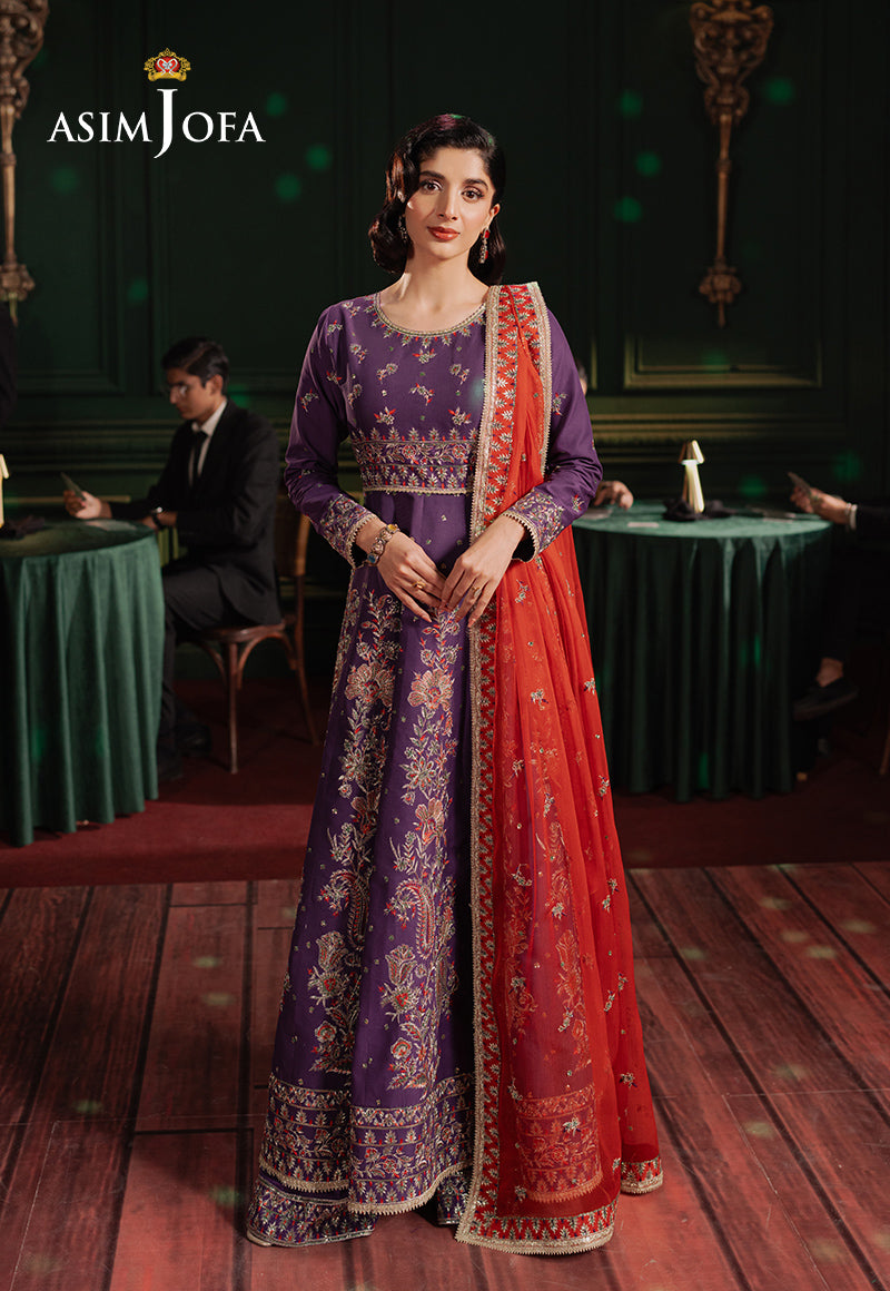 AJPF-23 EMBROIDERED LAWN SILK 3 PCS