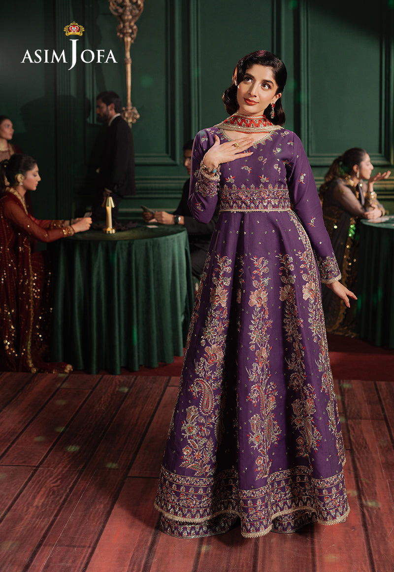 AJPF-23 EMBROIDERED LAWN SILK 3 PCS