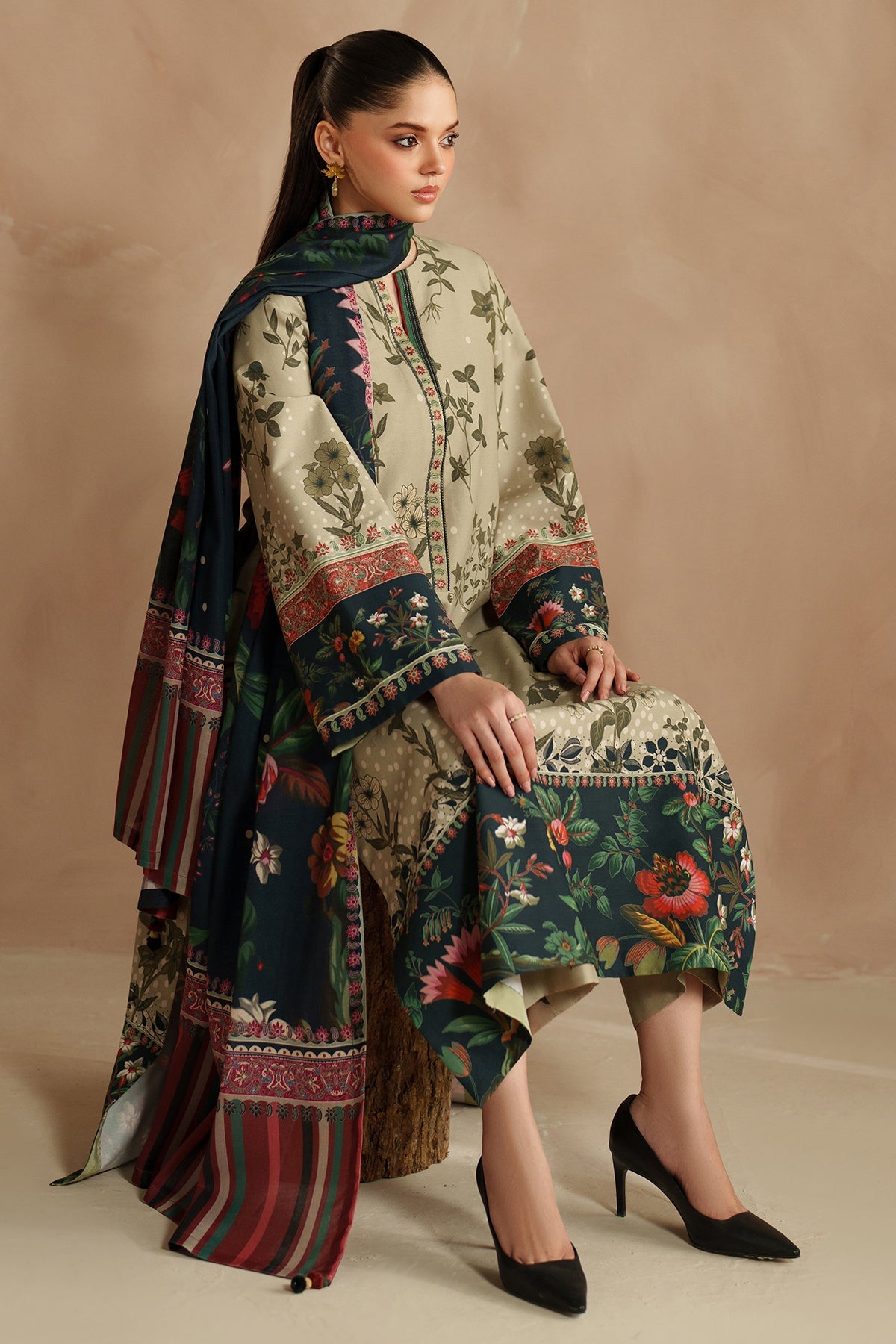 Embroidered Premium Viscose Uw-0205