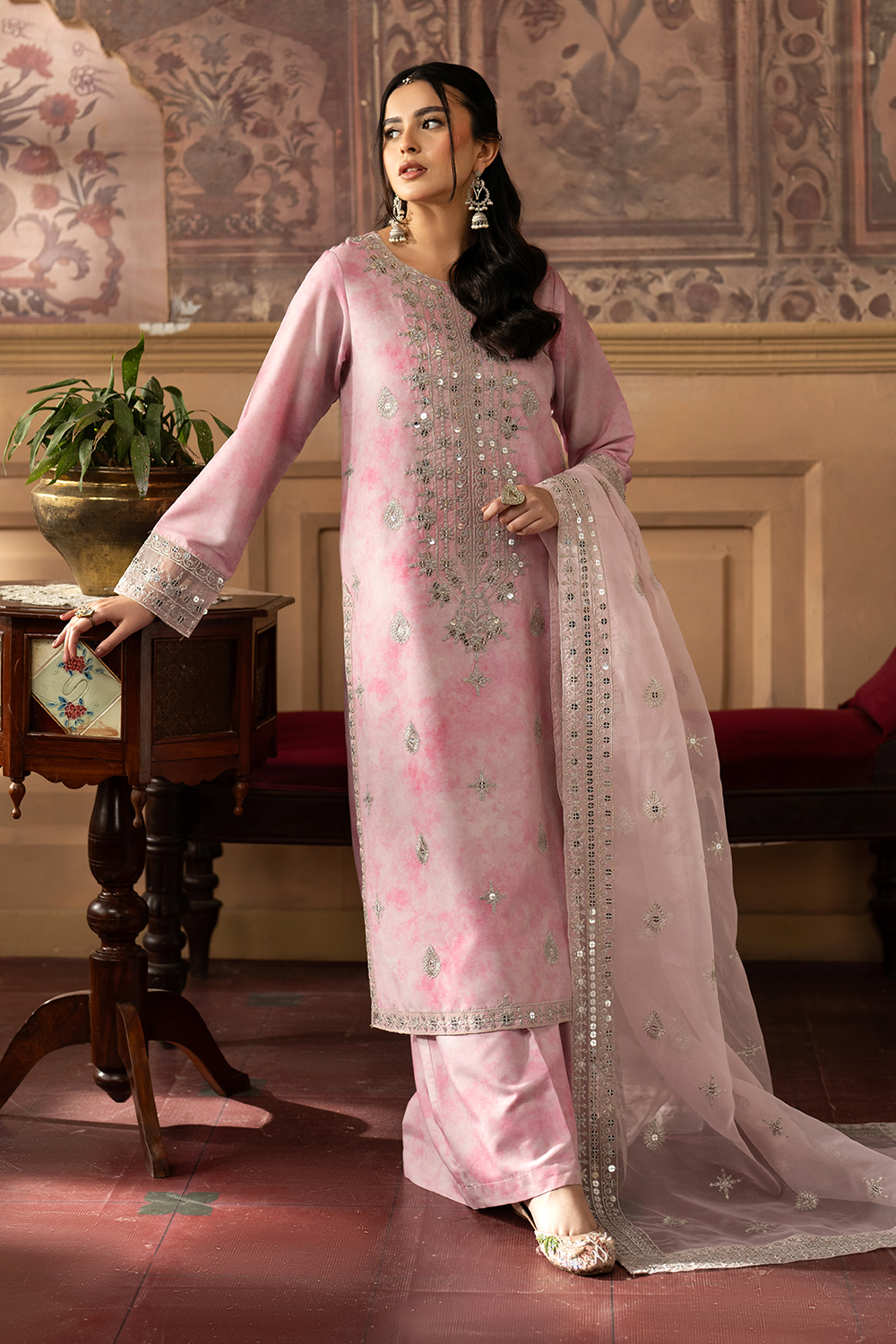 Embroidered Silk Lawn SL-25-02
