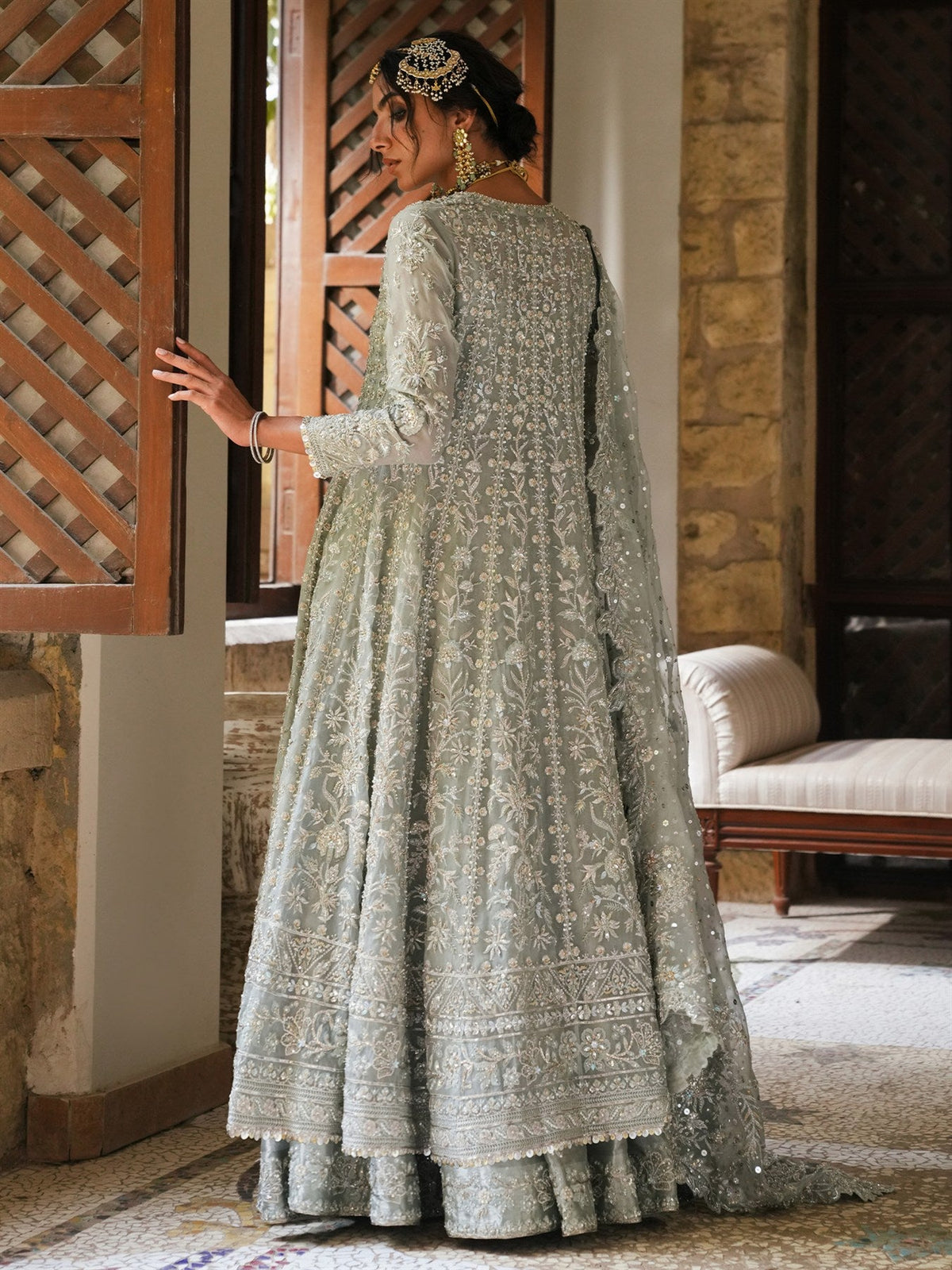 Kalidar, Blouse, Lehenga & Dupatta