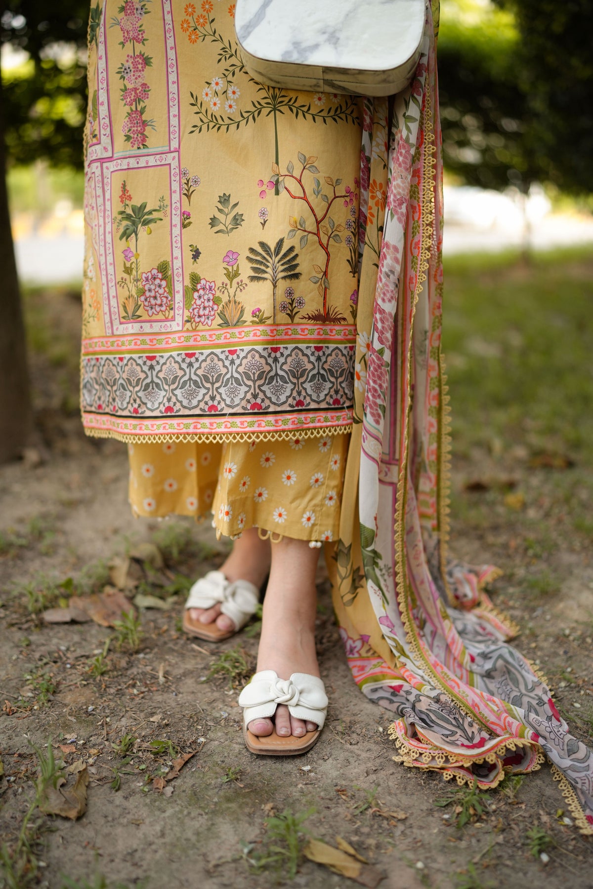 Aneelas Stiched Printed Lawn With Voil Lawn Printed Duppata [SPR-26-45-A] [Dispatch Time 2 Months]