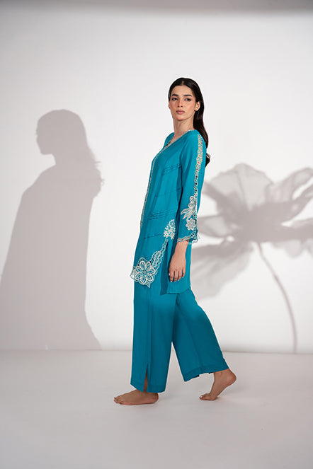 Printed Arabic Khaddar Shirt
