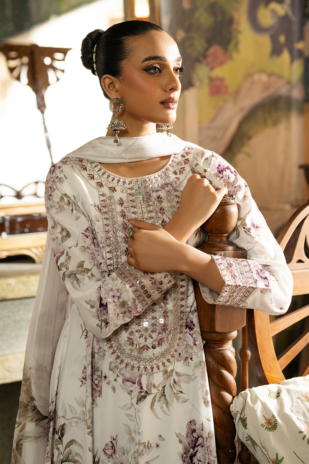 Embroidered Silk Lawn SL-25-04