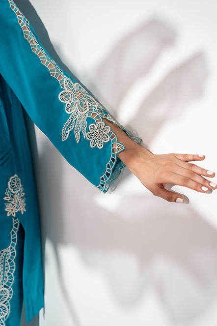 Printed Arabic Khaddar Shirt
