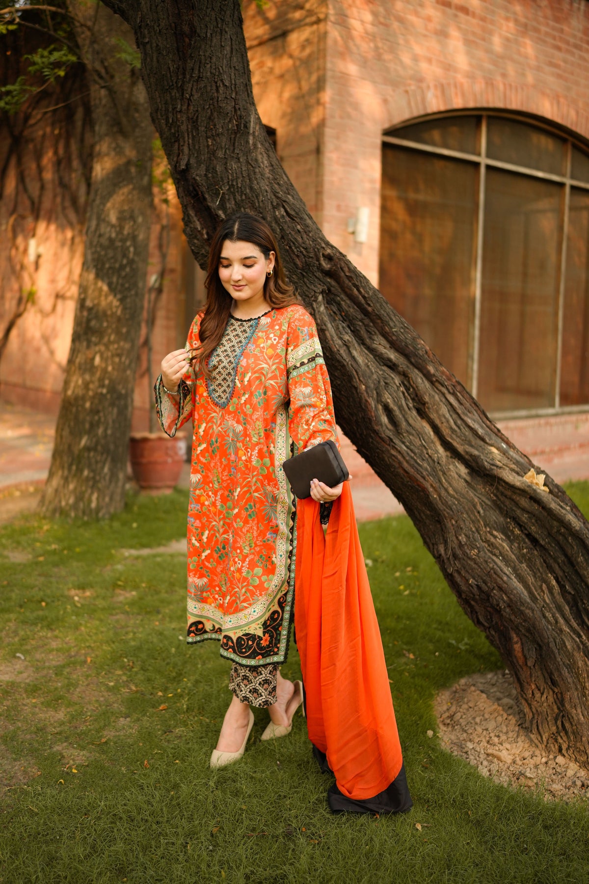 Aneelas Print Lawn Boxy Kurta Shalwar 2pc [SPR-26-29-B] [Dispatch Time 2 Months]