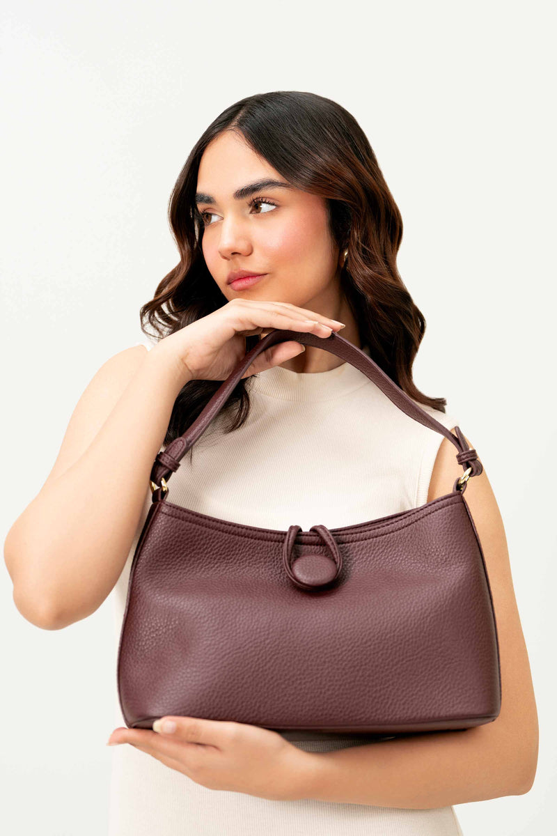 Wine Red Shoulder Bag-440992101