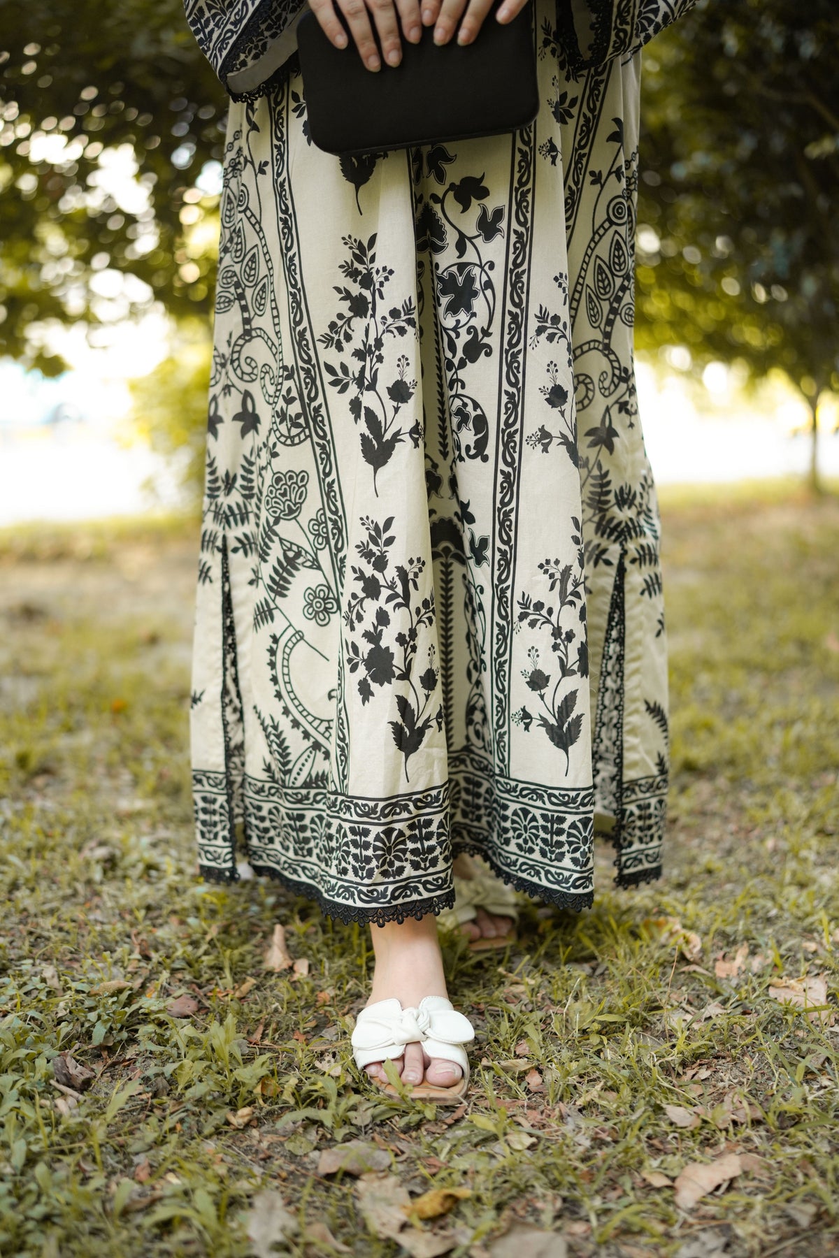 Aneelas Print Kaftan 2pc [Base Shade Trouser] [SPR-26-63-A] [Dispatch Time 2 Months]