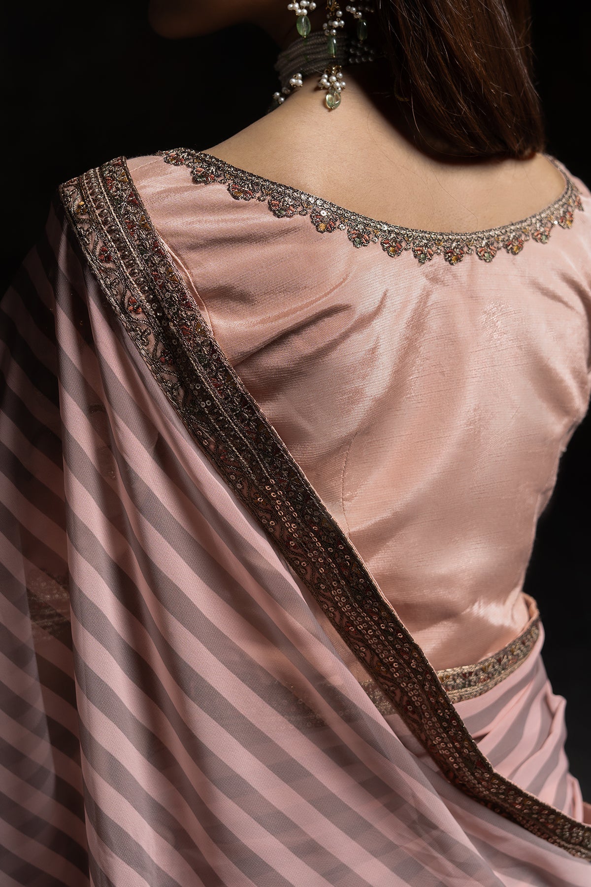 3-PC Stitched Premium Saree Collection  CSS6-02P