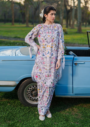 Straight-cut shirt Shalwar CRP25-70