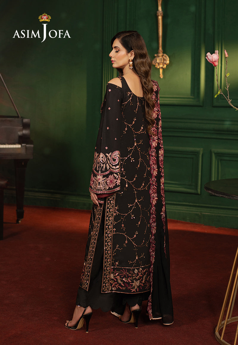 AJPF-19 EMBROIDERED SILK 3 PCS