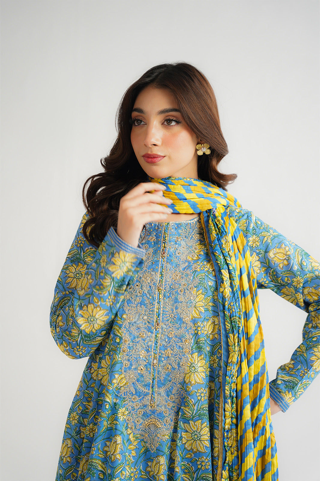 3 Piece Printed Lawn Embroidered (CP0492)