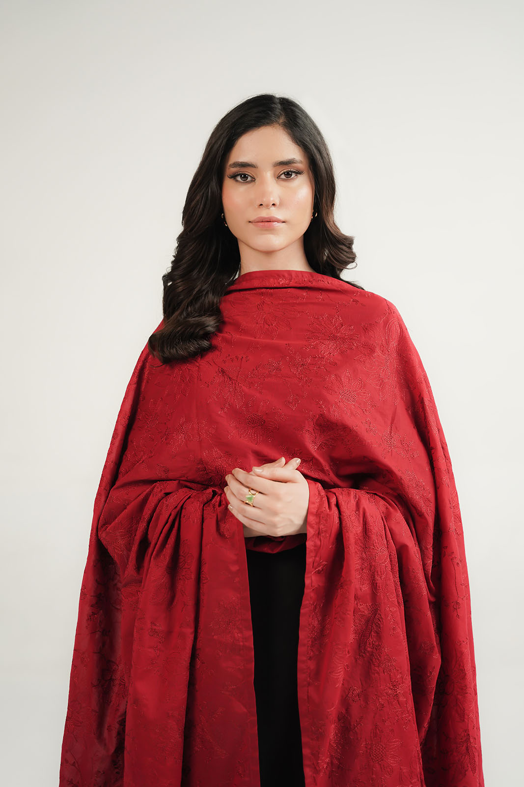 1 Piece Lawn Embroidered Shawl (CH0085)