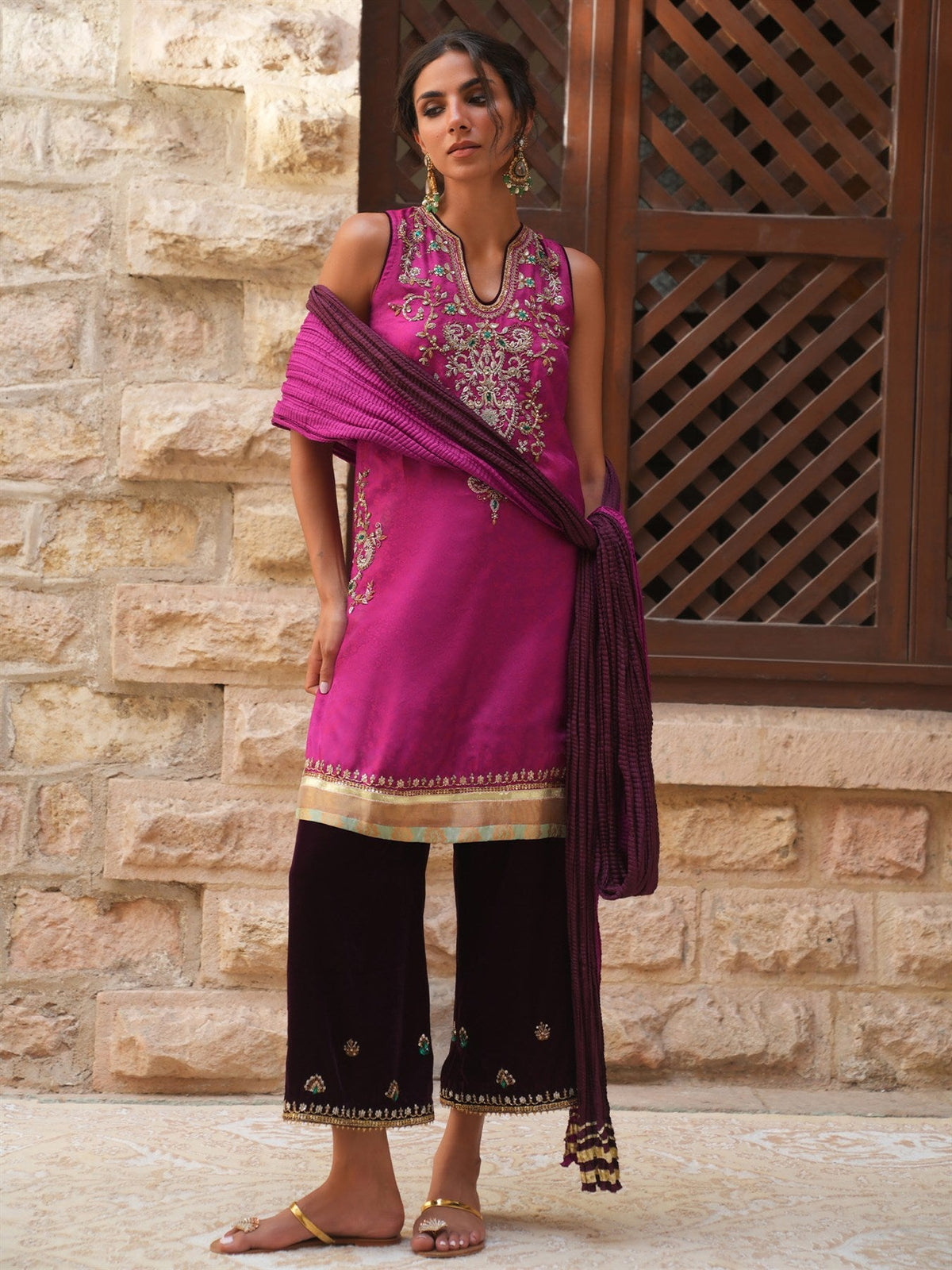 Natasha, Izaar & Dupatta - PF26OWKP002