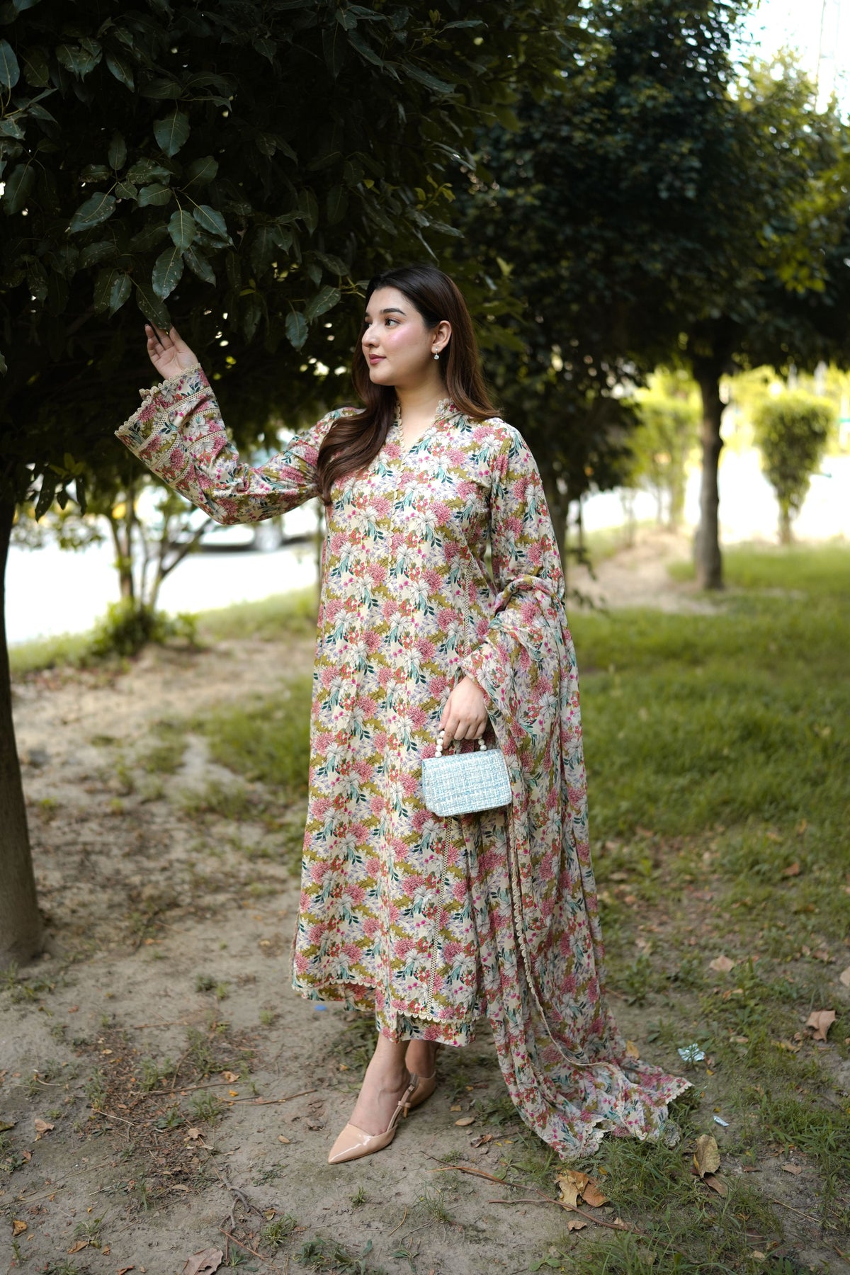 Aneelas Lawn Print Only 3pc Chiffon Duppata [SPR-26-75-A] [Dispatch Time 2 Months]