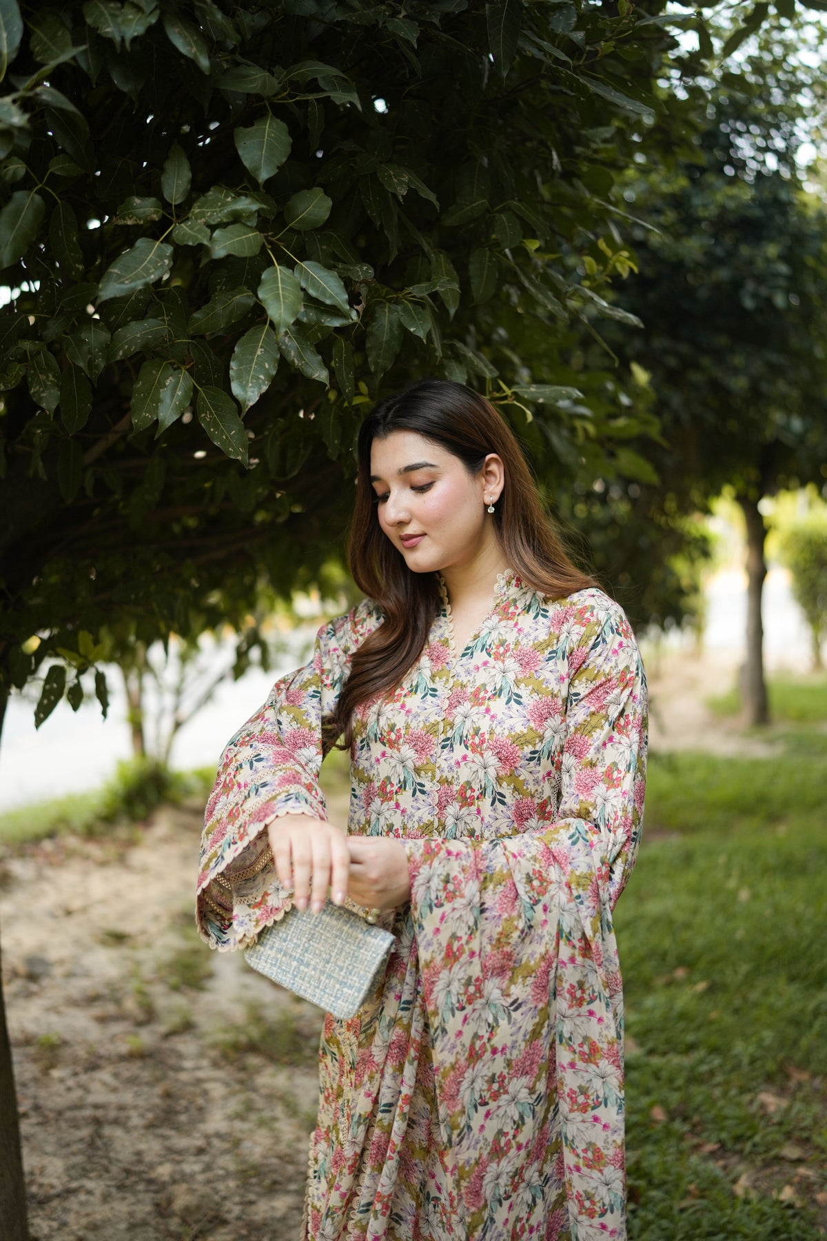 Aneelas Lawn Print Only 3pc Chiffon Duppata [SPR-26-75-A] [Dispatch Time 2 Months]