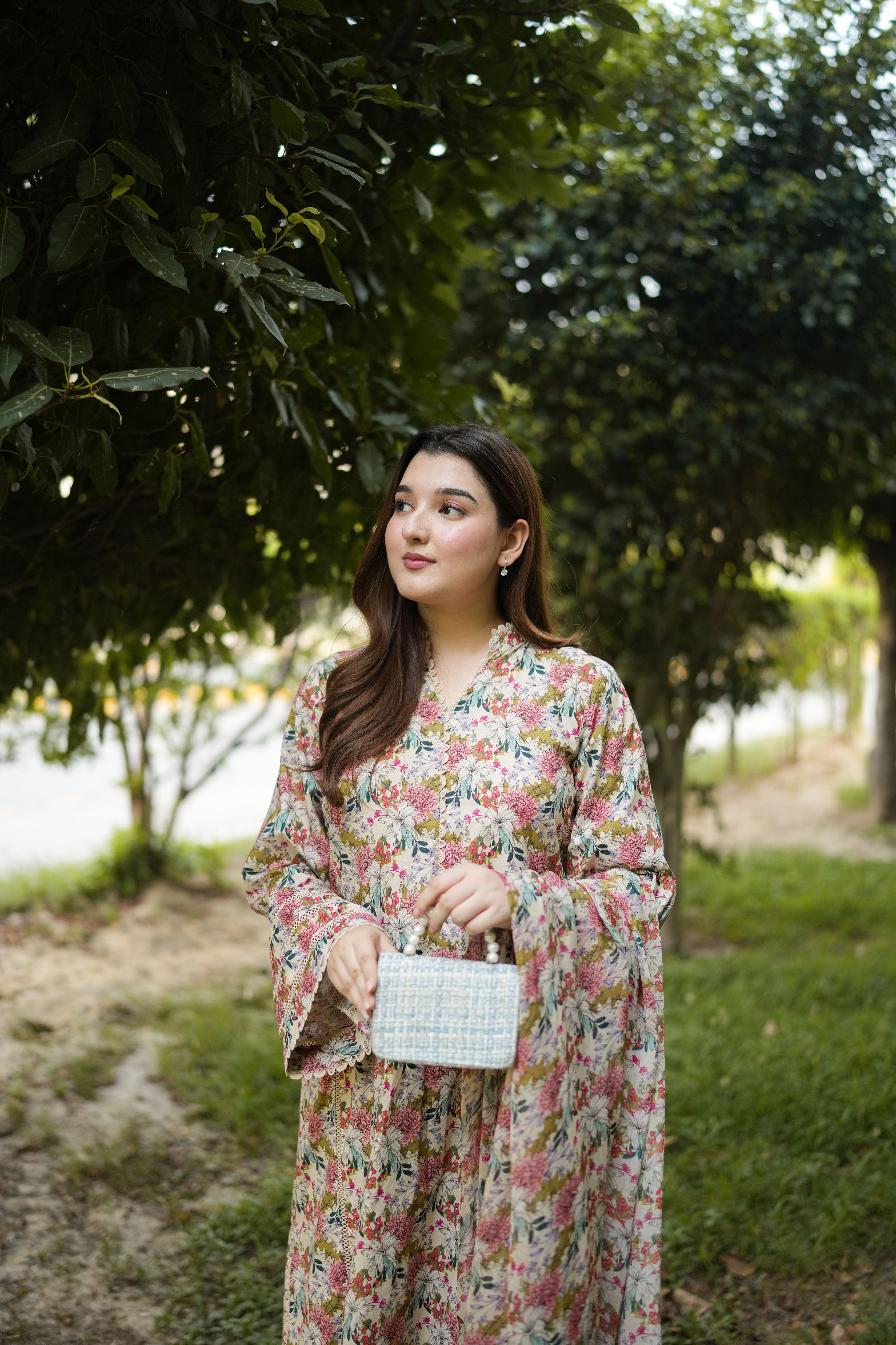 Aneelas Print Shirt trouser 2pc [SPR-26-75] [Dispatch Time 2 Months]