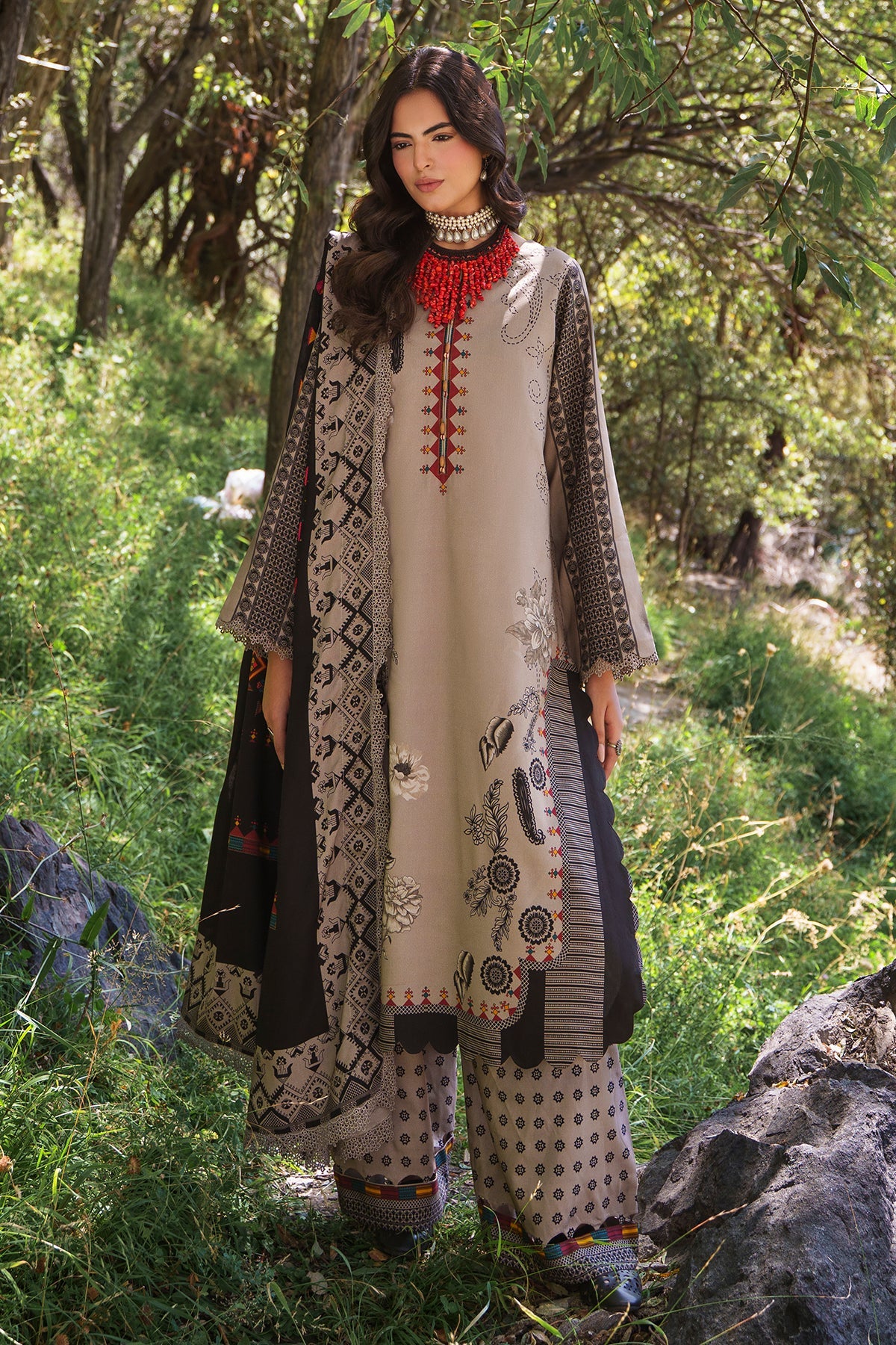 3-PC Stitched Linen Collection CPW6-03P