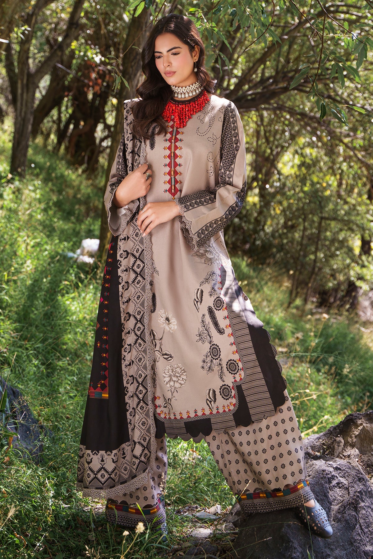 3-PC Stitched Linen Collection CPW6-03P