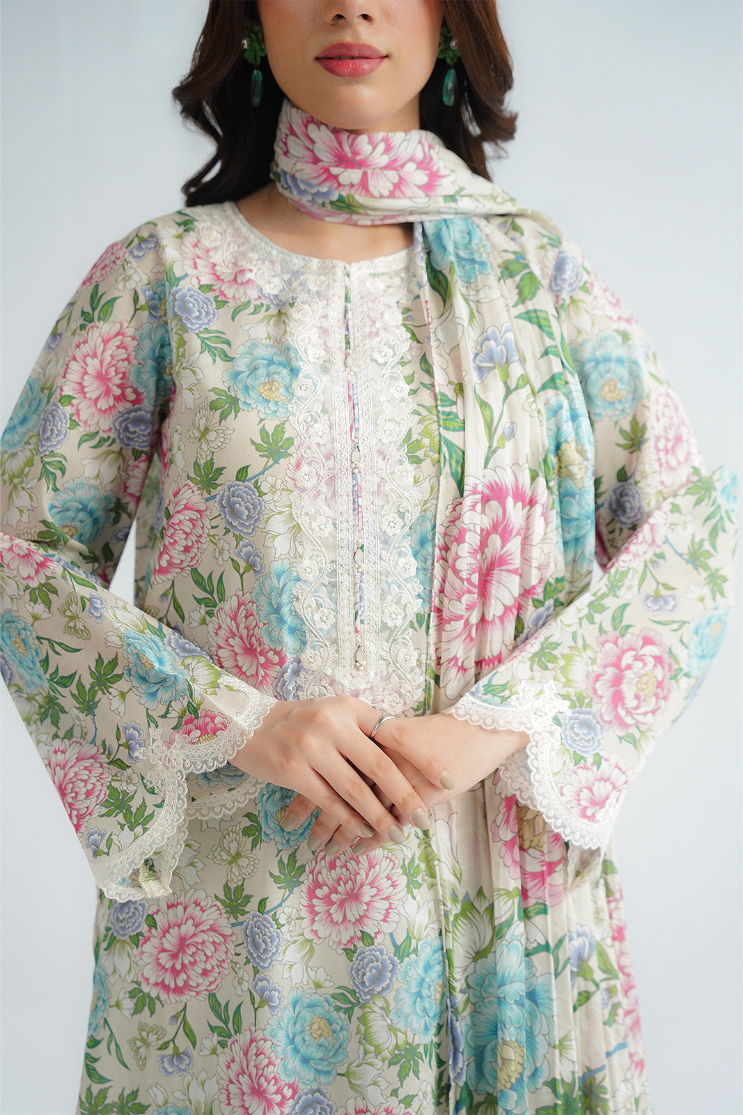 3 Piece Printed Lawn Embroidered (CP0520)