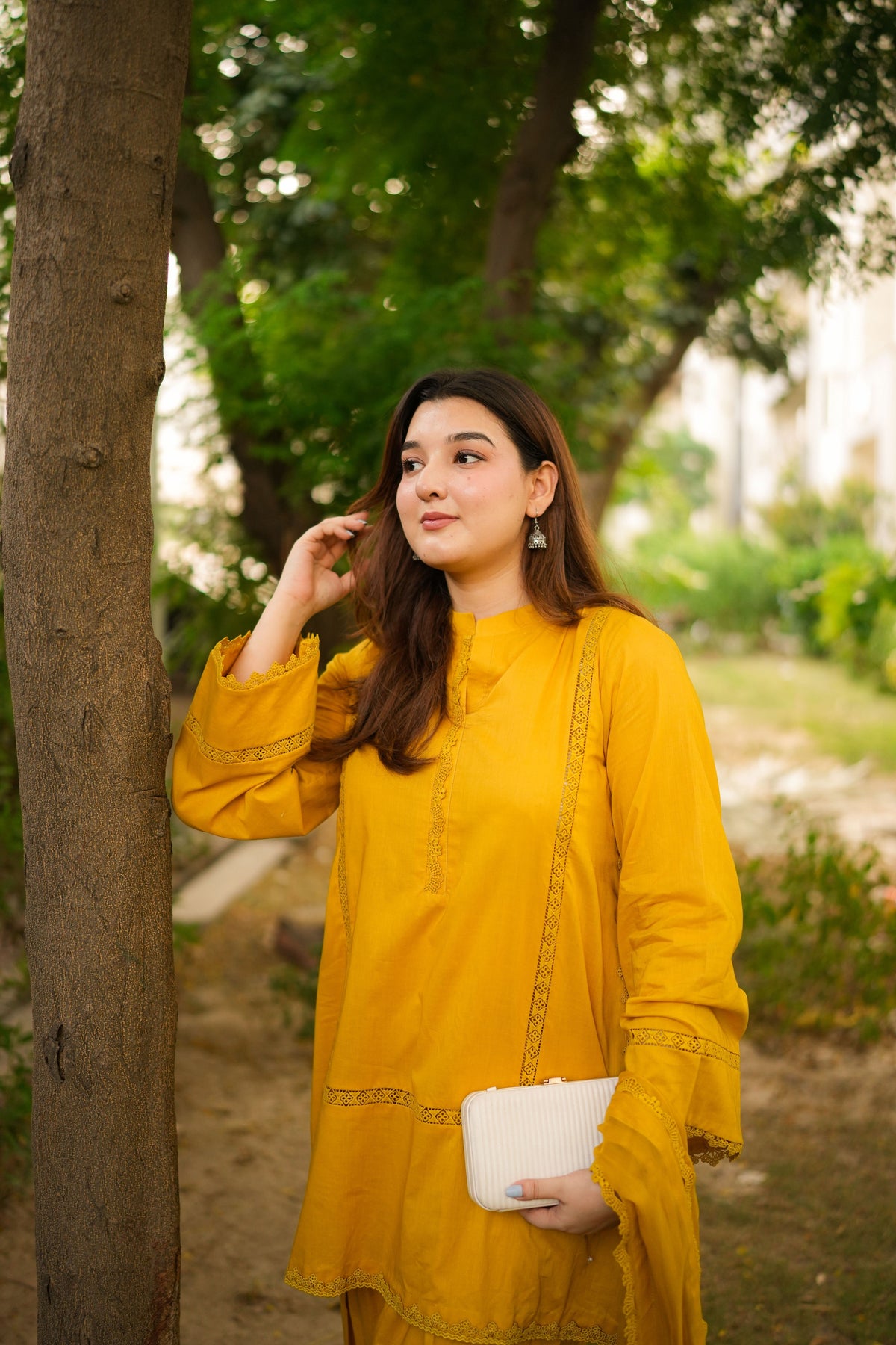 Aneelas Solid Lawn 3pc with Shalwar & Chiffon Duppata [SL-16][Dispatch Time 2 Month]