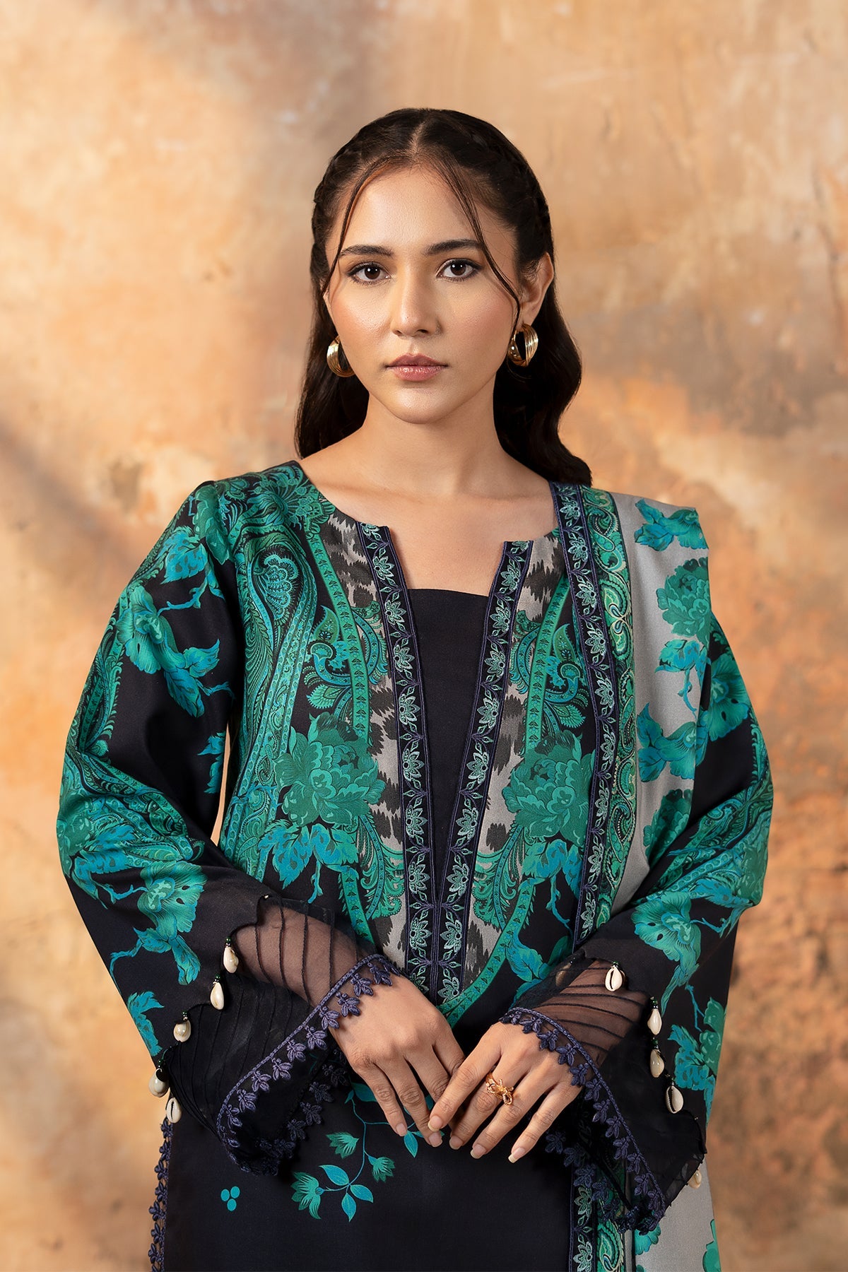 3-pc Unstitched Embroidered Staple DSCW5-10