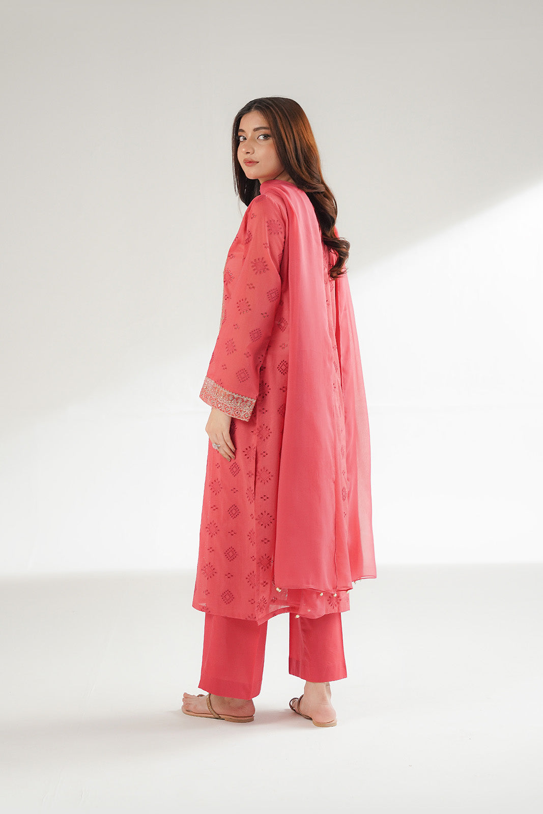 3 Piece Lawn Embroidered Suit (CS0554)