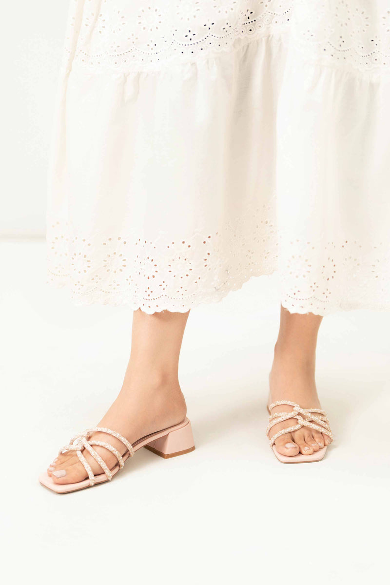 Pink Block Heels-440682905