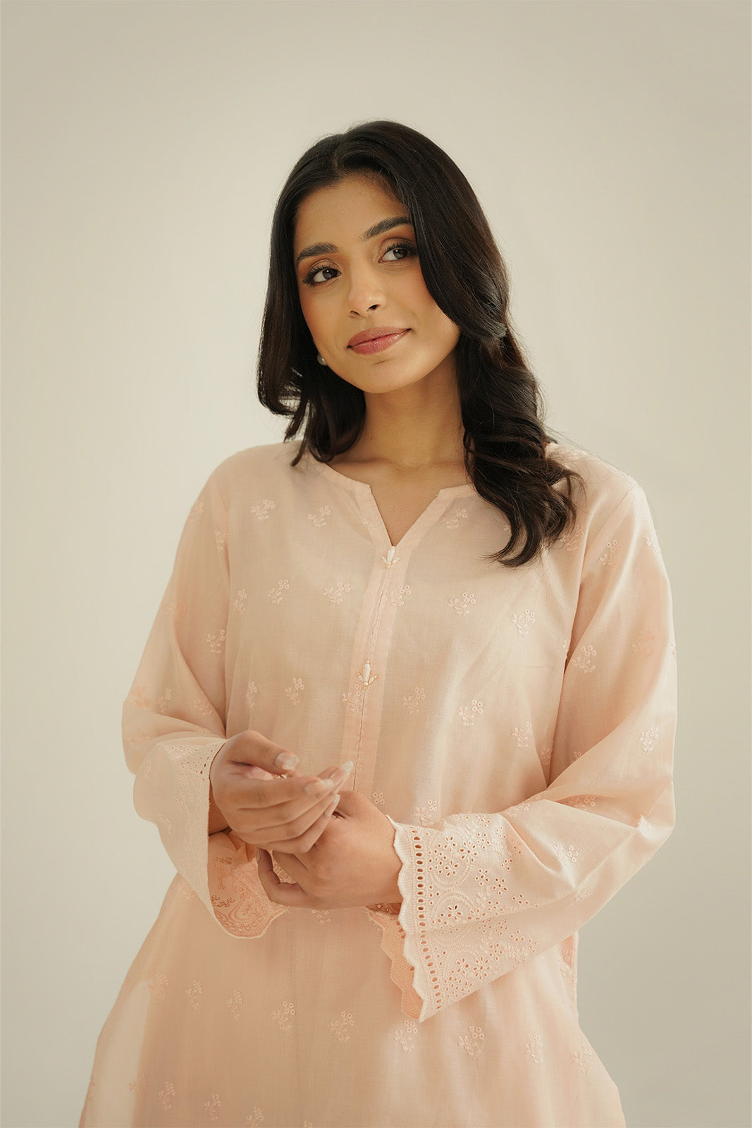 2 Piece Lawn Embroidered Suit (CS0449)