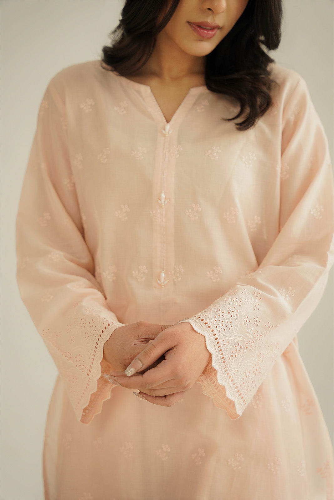 2 Piece Lawn Embroidered Suit (CS0449)