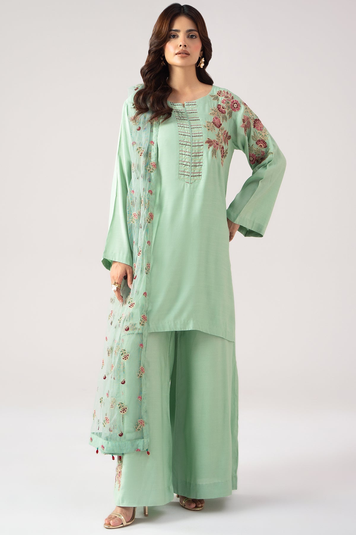 3-PC Stitched Embroidered CMA-6-397