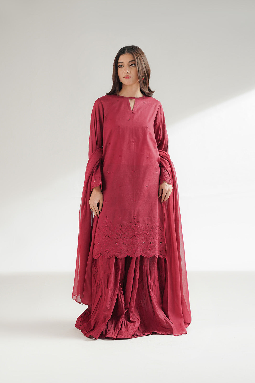 3 Piece Lawn Embroidered Suit (CS0558)