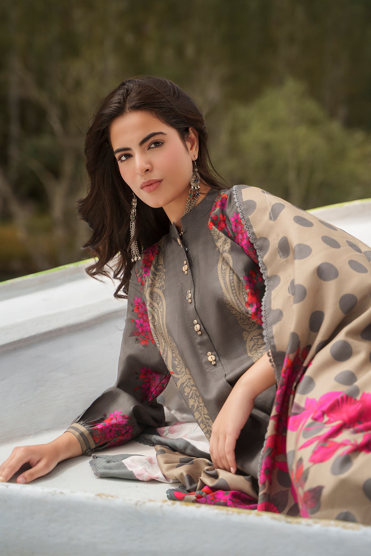 3-PC Unstitched Linen Collection CPW6-04