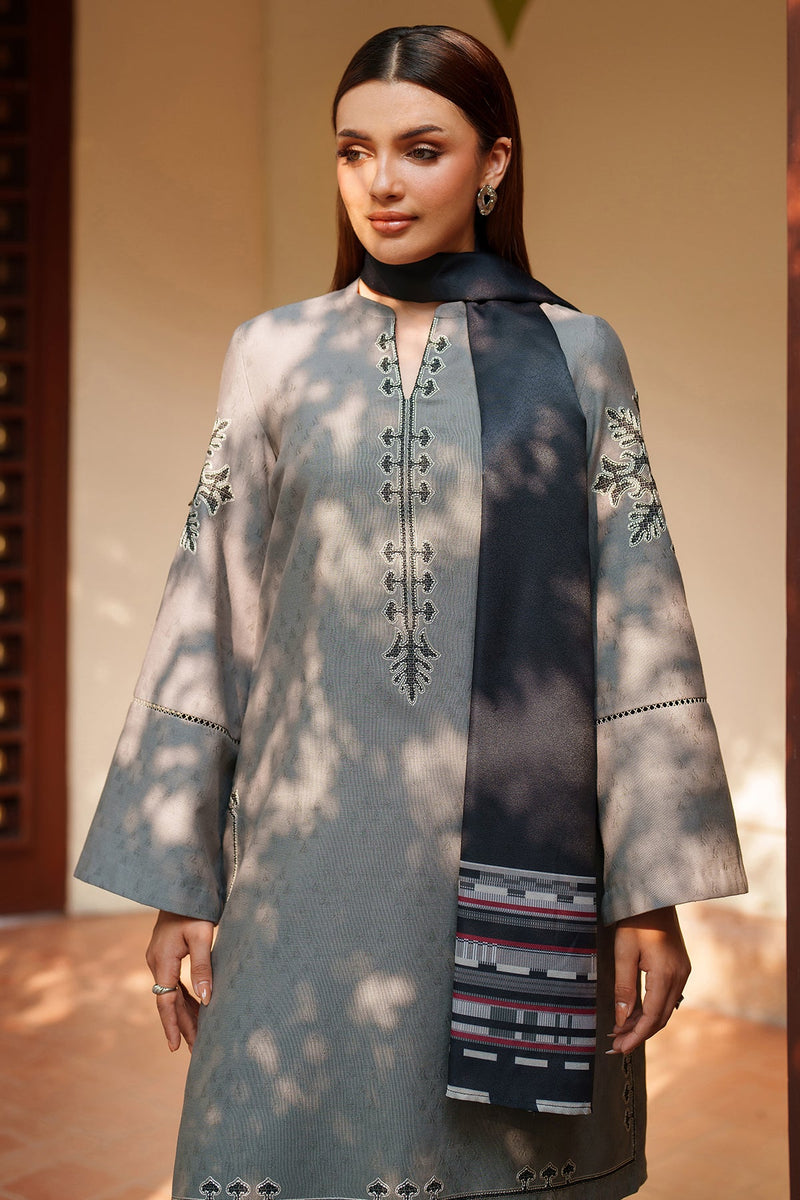 EMBROIDERED JACQUARD KHADDAR UW-0164