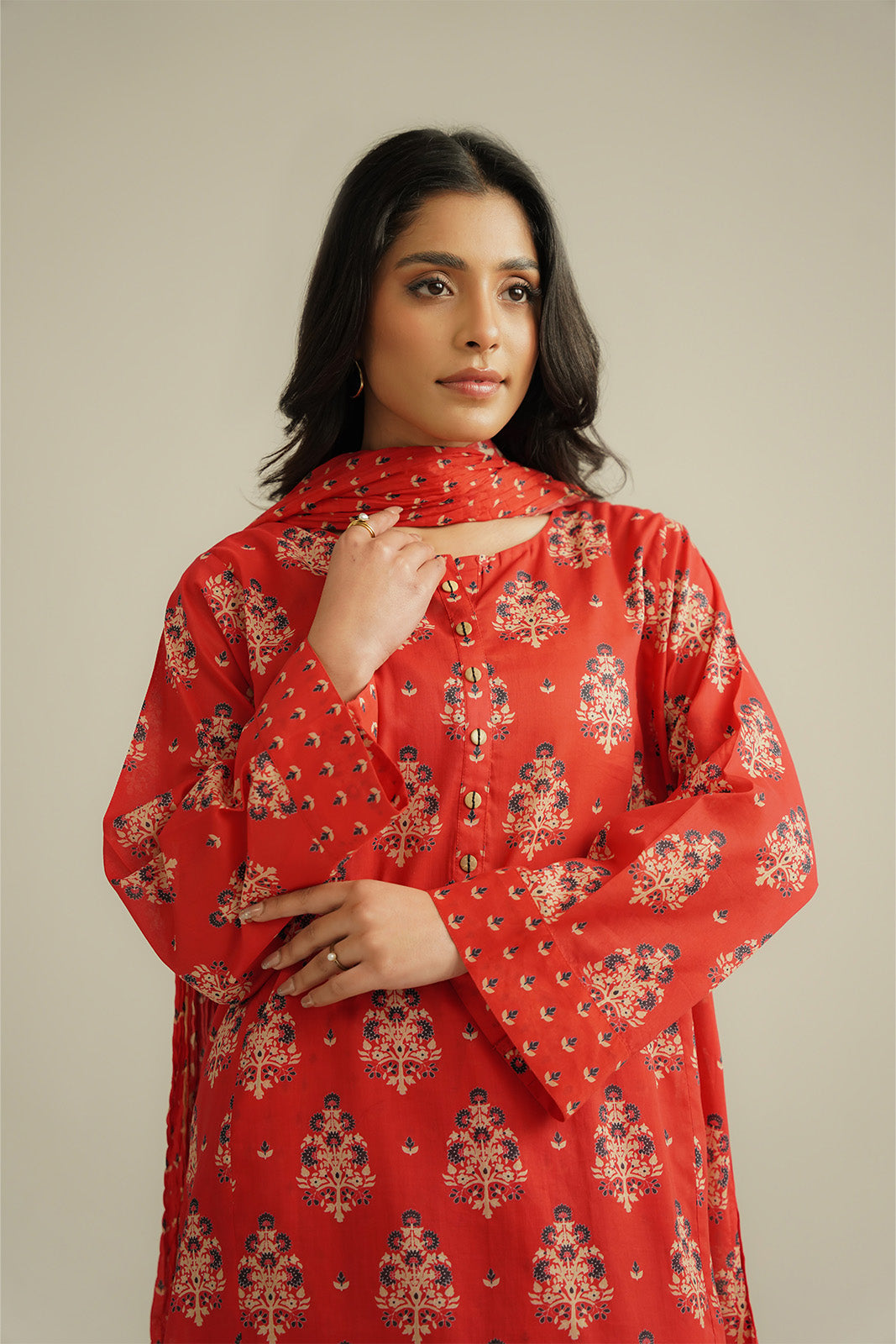3 Piece Printed Lawn Printed Suit (CP0378)