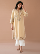 3 Piece Unstitched Embroidered Paper Cotton Suit | D-2510-A
