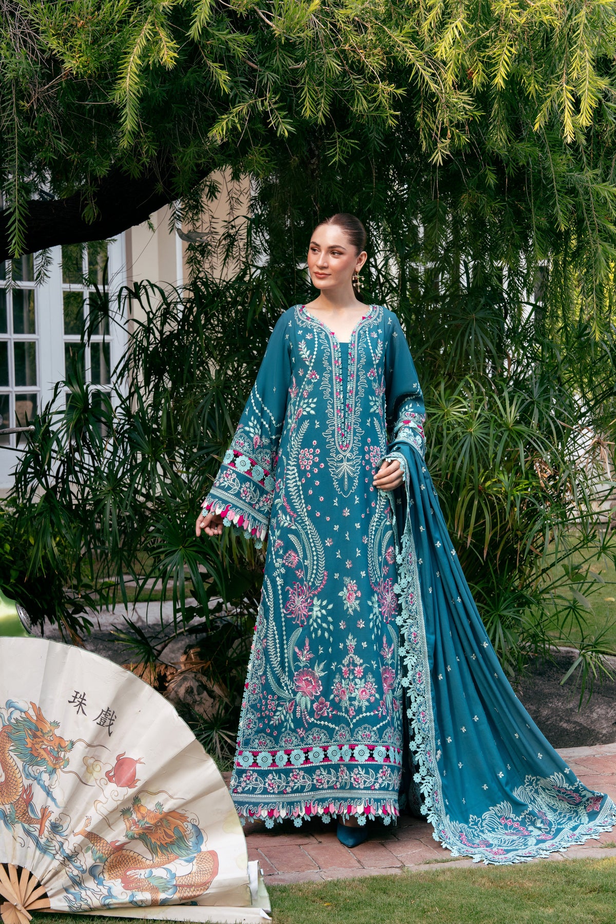 Rs 24000 Aneelas Stitched Premium Viscose Emb 3pc [VC-26-22] [Dispatch Time 2 Month]