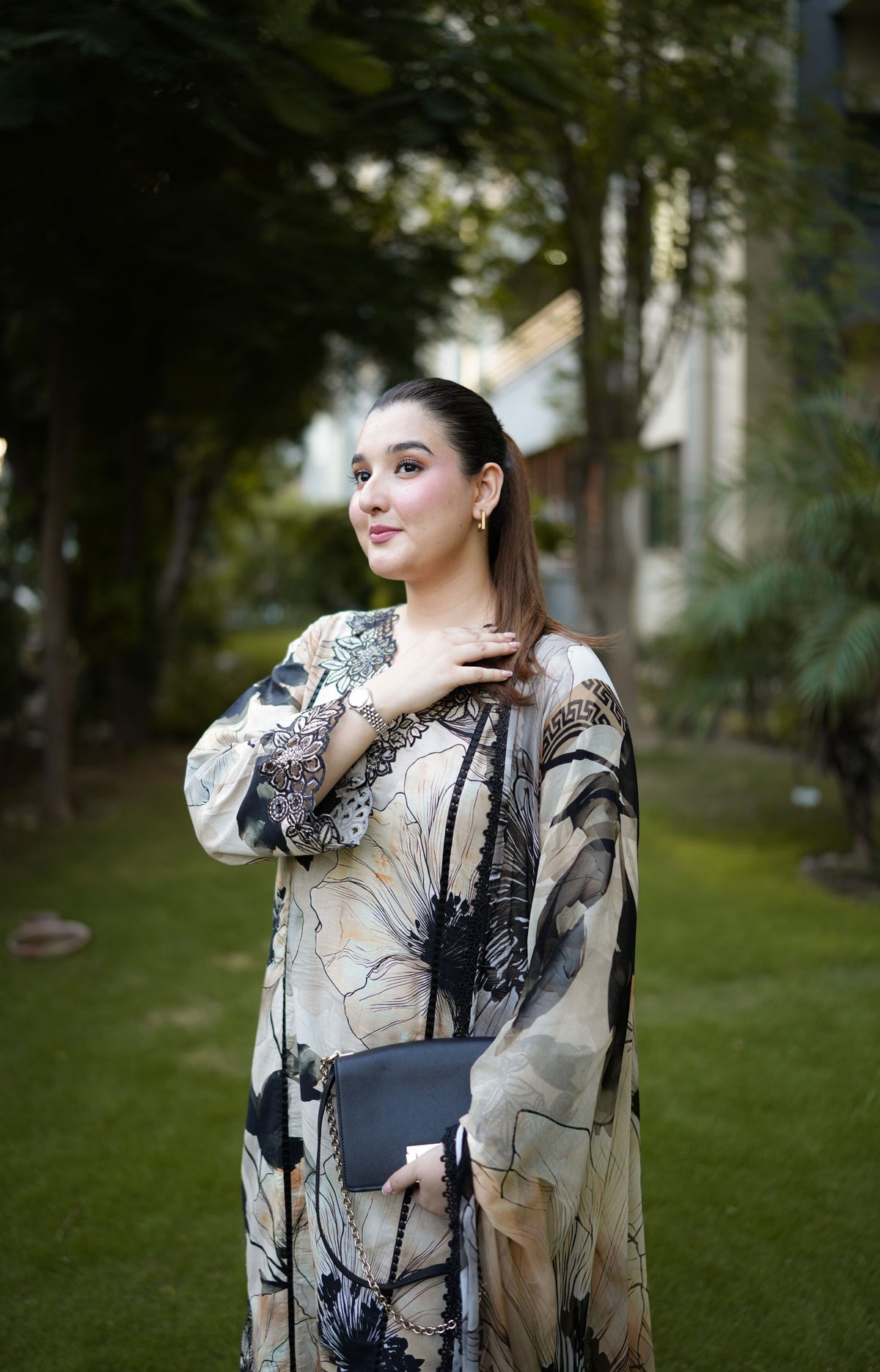 Aneelas Viscose Print Emb 3pc Chiffon Duppata [VC-26-09-A] [Dispatch Time 2 Months]