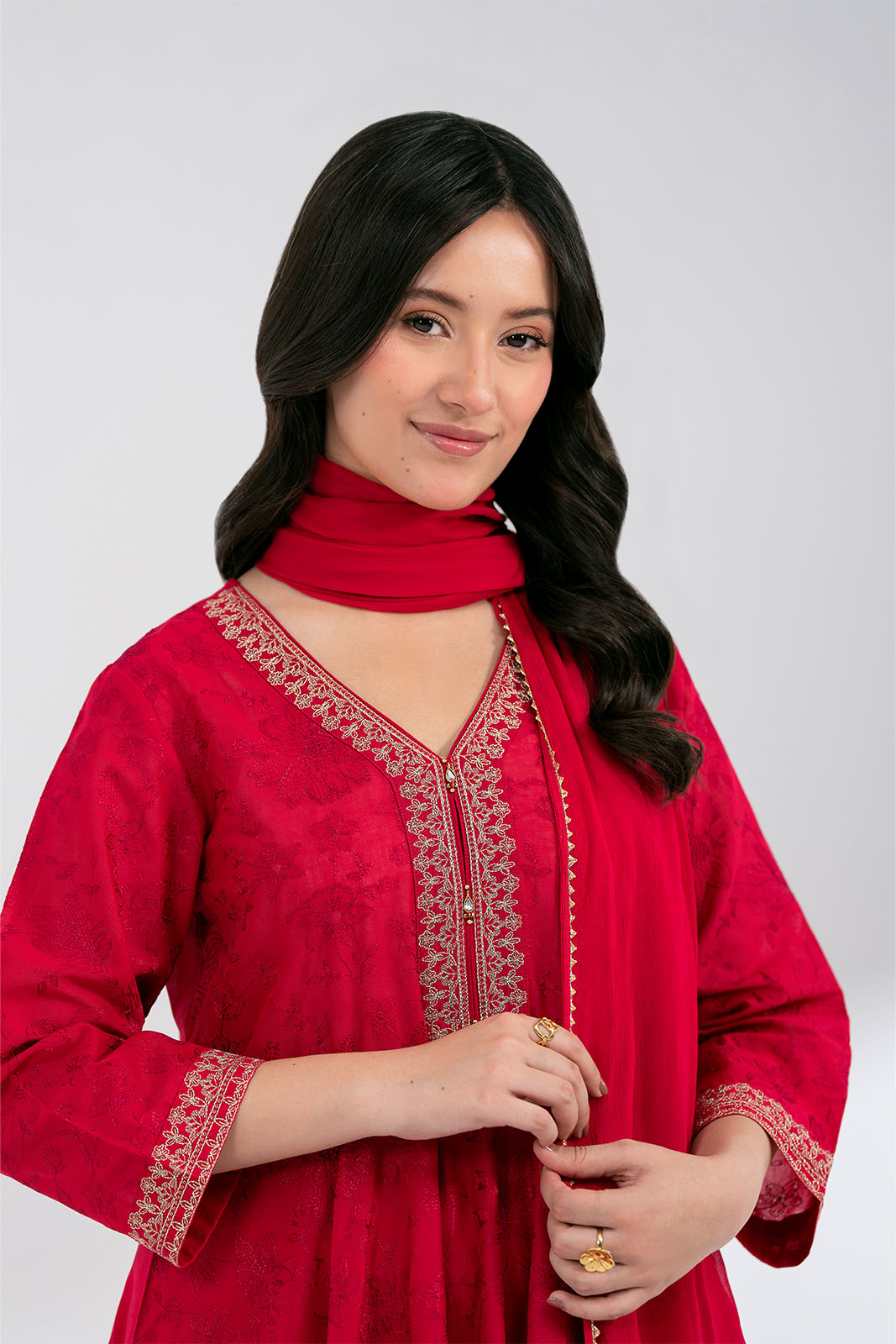 3 Piece Lawn Embroidered Suit (CS0592)