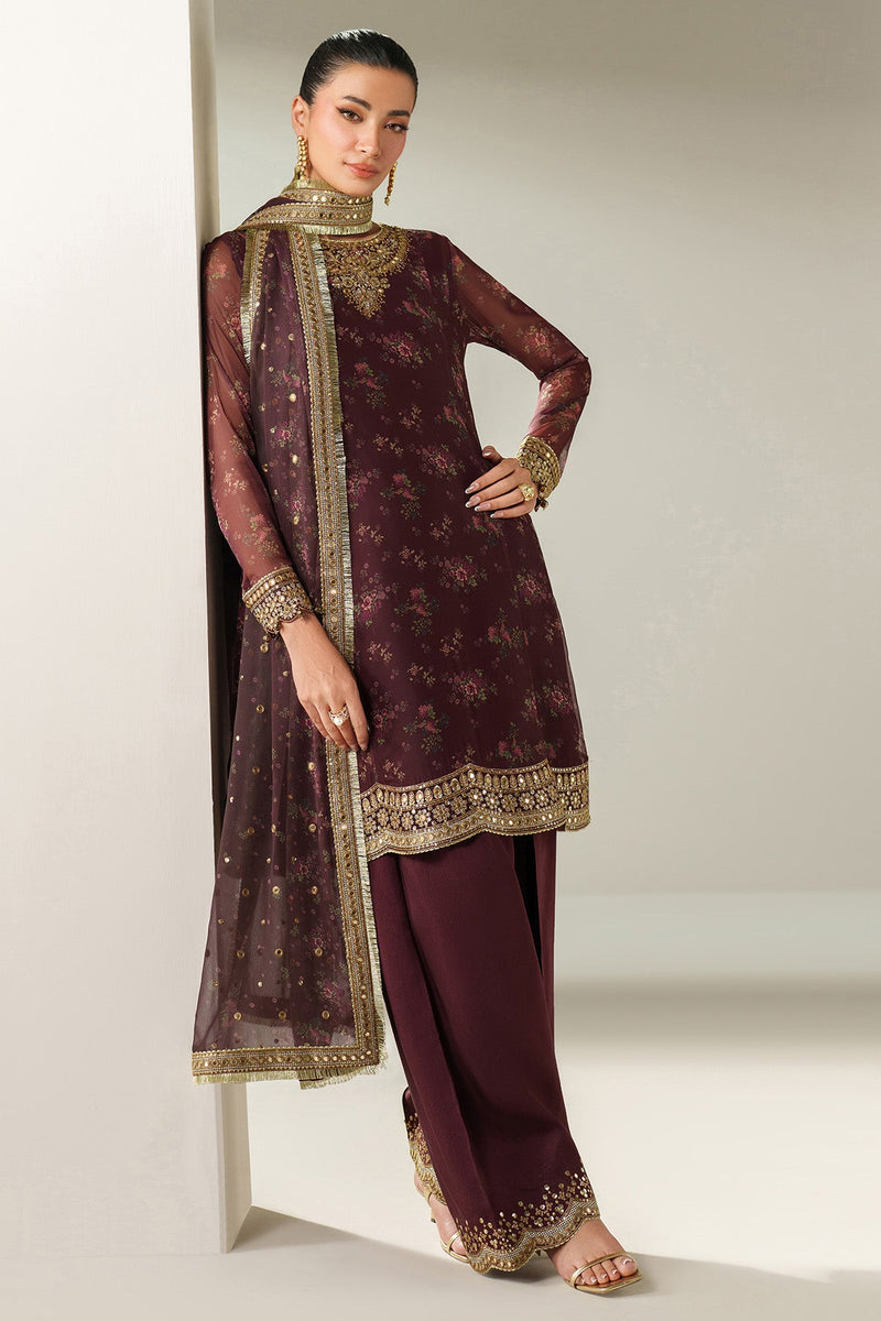 EMBROIDERED CHIFFON UC-3096